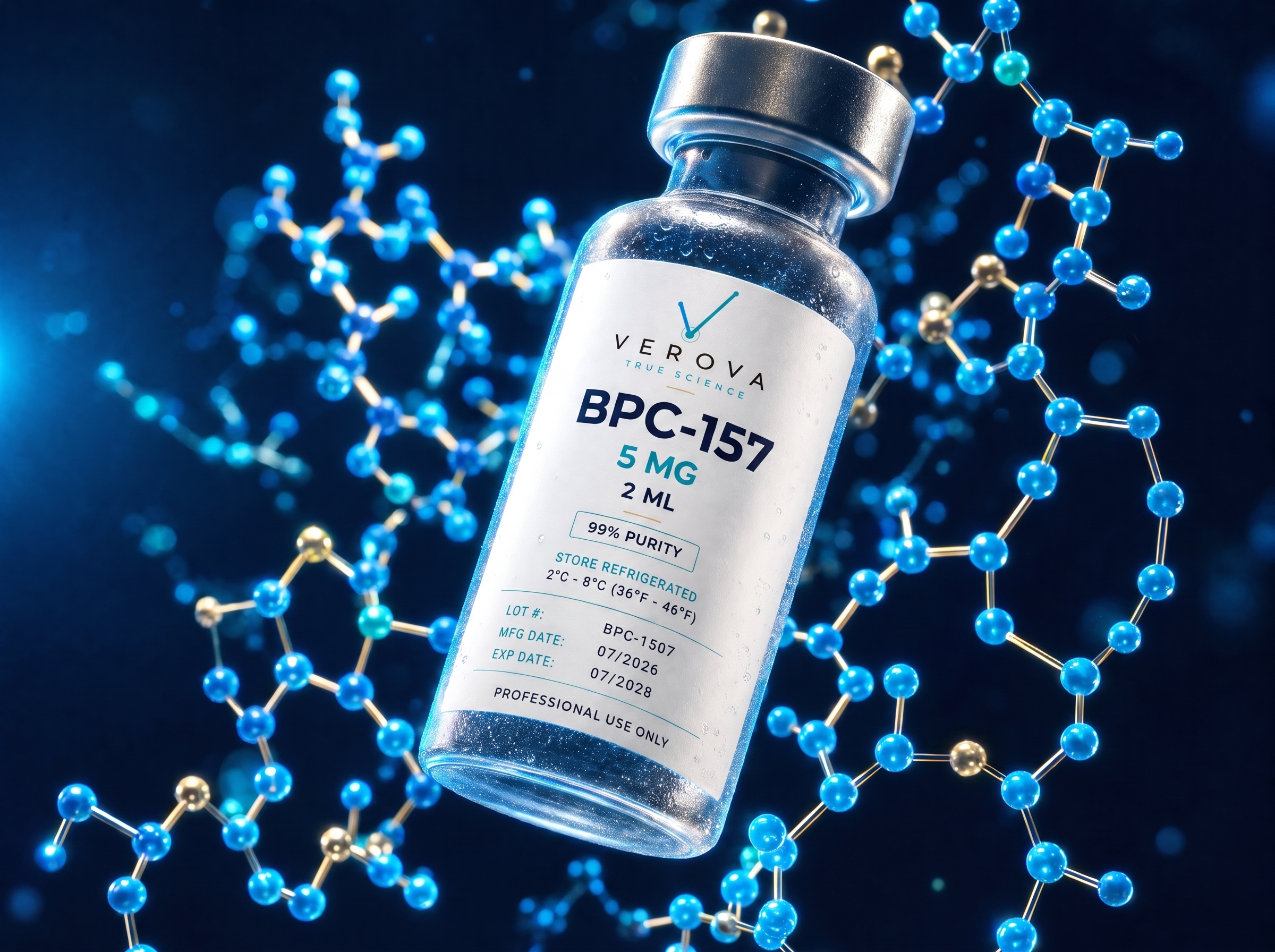 VEROVA BPC-157 research peptide vial
