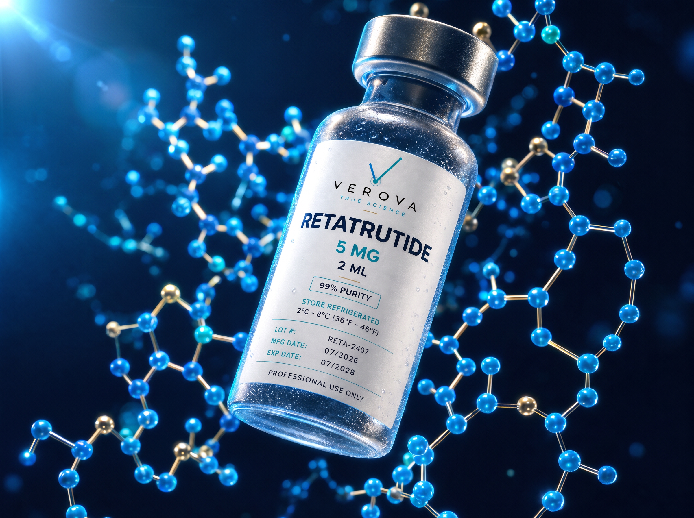VEROVA Retatrutide research peptide vial